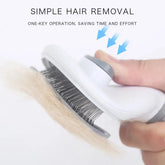 Self-Cleaning Pet Brush for Dogs & Cats – Hair Remover Comb